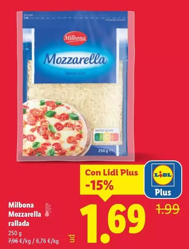 Milbona - Mozzarella Rallada