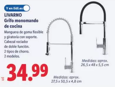 Livarno - Grifo Monomando De Cocina