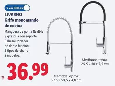 Livarno - Grifo Monomando De Cocina