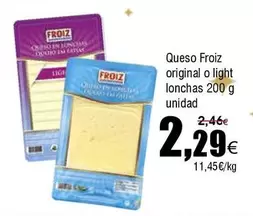 Froiz - Queso Original O Light Lonchas