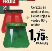Froiz - Cerezas En Almibar Denso Helios Rojas O Verdes