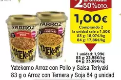 Sola - Yatekomo Arroz Con Pollo Y Salsa Teriyaki O Arroz Con Ternera Y Soja