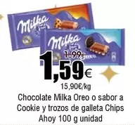 Milka - Chocolate Oreo O Sabor A Cookie Y Trozos De Galleta Chips Ahoy
