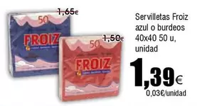 Froiz - Servilletas Azul O Burdeos