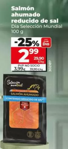 Dia Seleccion Mundial - Salmon Ahumado Reducido De Sal