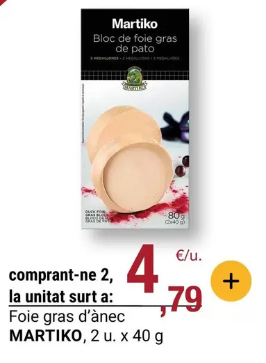 Martiko - Bloc De Foie Gras De Pato