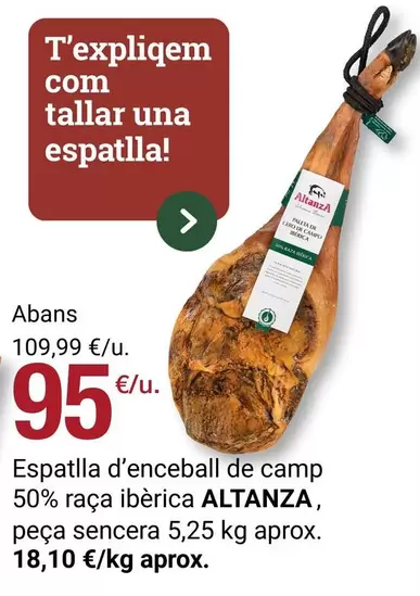 El Corte Inglés - Espatlla D'enceball De Camp 50% Raça Ibèrica