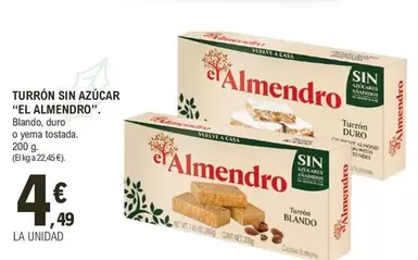 El Almendro - Turrón Sin Azúcar