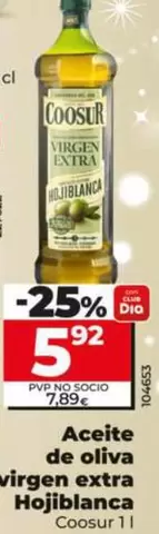 Coosur - Aceite De Oliva Virgen Extra Hojiblanca