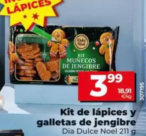 Dia Dulce Noel - Kit De Lapices Y Galletas De Jengibre