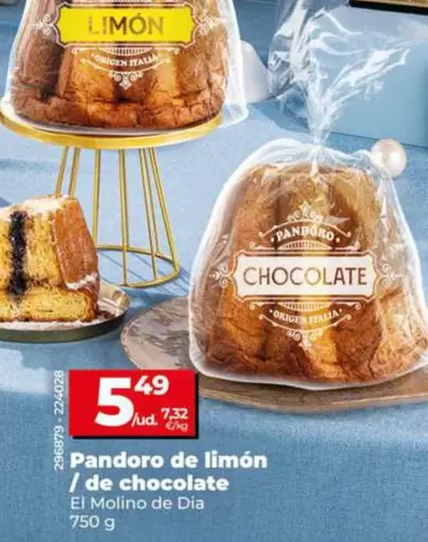 El Molino De Dia - Pandoro De Limon / De Chocolate