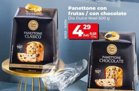 Dia Dulce Noel - Panettone Con Frutas / Con Chocolate500 G
