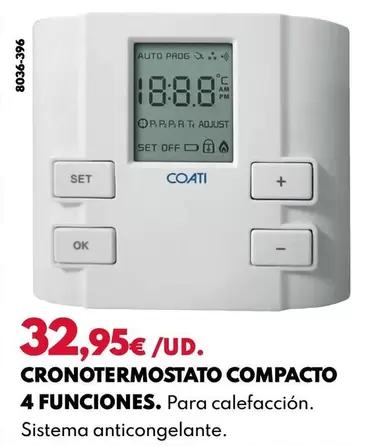 Coati - Cronotermostato Compacto 4 Funciones