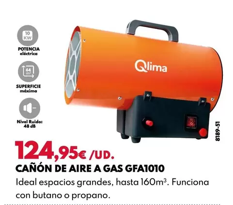 Qlima - Cañón De Aire A Gas GFA1010