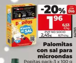 Popitas - Palomitas Con Sal Para Microondas 