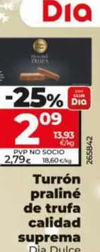 Dia Dulce Noel - Turron Praline De Trufa Calidad Suprema 