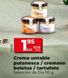Seleccion De Dia - Crema Untable Patanesca/Cremoso Boletus/Tartufata