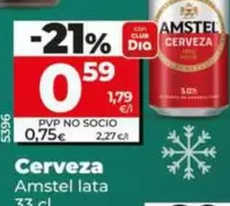 Amstel - Cerveza Lata 33 Cl