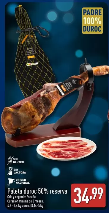 Paleta Duroc 50% Reserva