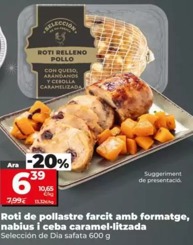 Seleccion De Dia - Roti De Pollo Relleno Con Queso, Arandanos Y Cebolla Caramelizada