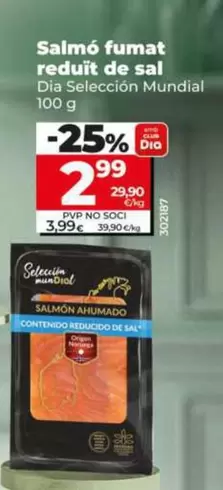 Dia Seleccion Mundial - Salmon Ahumado Reducido De Sal