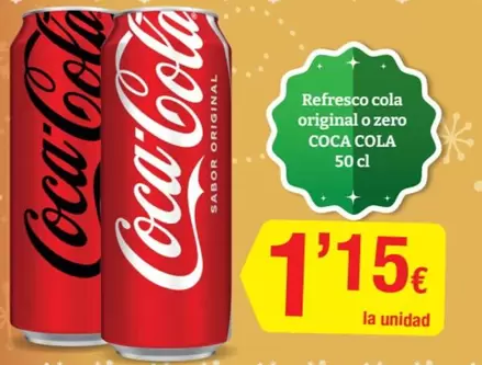 Coca-Cola - Refresco Cola Original O Zero