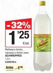 Schweppes - Refresco Limon, Naranja O Limon Zero