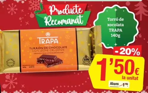 trapa - Torró De Xocolata