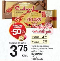 Suchard - Torró De Xocolata Classic, Ametlla, Oreo O Oreo Blanc