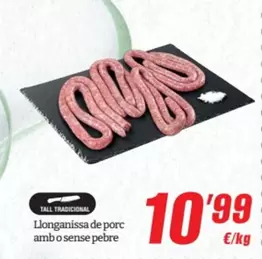 Llonganissa De Porc Amb O Sense Pebre