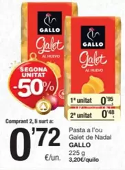 Gallo - Pasta Al L'ou Galet De Nadal