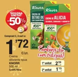 Knorr - Crema Diferents Tipus
