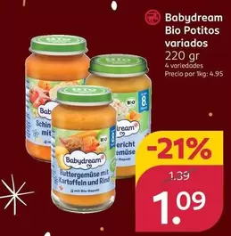 Babydream - Bio Potitos Variados