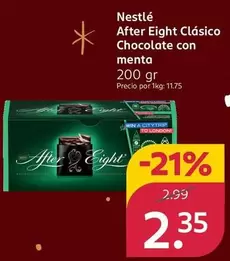 Nestlé - After Eight Clásico Chocolate Con Menta