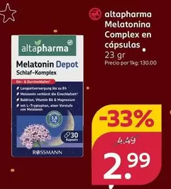 Altapharma - Melatonina Complex En Capsulas