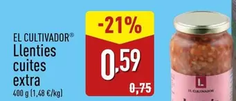 El Cultivador - Llenties Cuites Extra