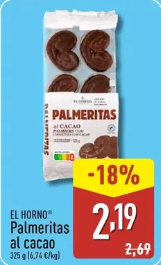 Horno de Oro - Palmeritas Al Cacao