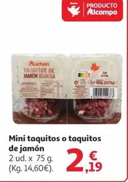 Auchan - Mini Taquitos O Taquitos De Jamon