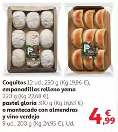 Gloria - Coquitos Empanadillas Relleno Yema