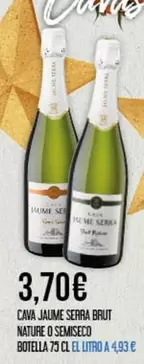 Brut - Cava Jaume Serra Nature O Semiseco
