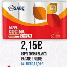 Sabe - Papel Cocina Blanco