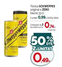 Schweppes - Tónica Original O Zero