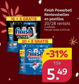 Finish - Powerball Rentavaixelles En Pastilles