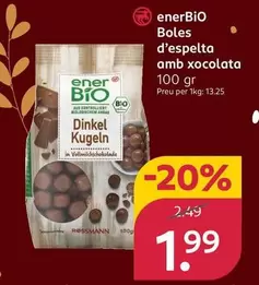 Ener Bio - Boles D'Espelta Amb Xocolata