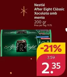 Nestlé - After Eight Clàssic Xocolata Amb Menta