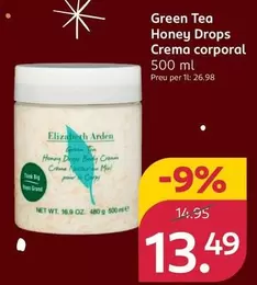 Green Tea - Honey Drops Crema Corporal