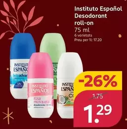 Instituto Español - Desodorant Roll-On