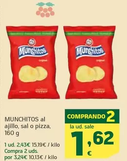 Munchitos - Al Ajillo, Sal O Pizza
