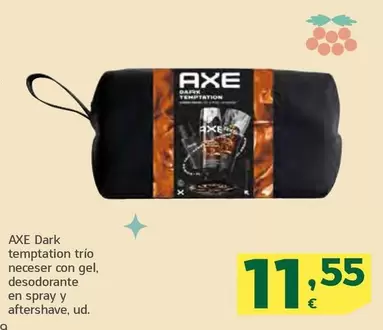 Axe - Dark Temptation Trio Neceser Con Gel Desodorante En Spray Y Aftershave