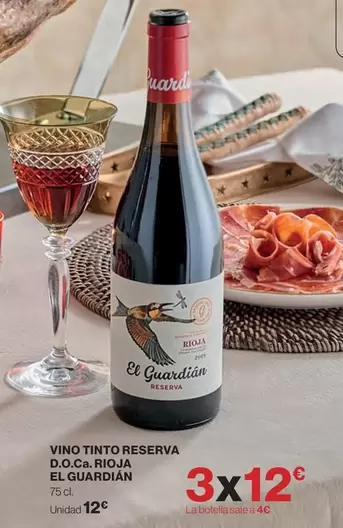 El Guardian - Vino Tinto Reserva D.o.ca. Rioja